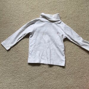 Ralph Lauren Toddler White Cotton Turtleneck Top – Size 2T